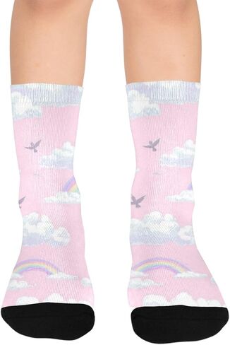 جوارب باستيل قوس قزح سكاي للمشي لمسافات طويلة - جوارب شتوية حرارية سميكة دافئة للأطفال الصغار للأولاد والبنات للمدرسة، والارتداء اليومي والأنشطة الخارجية in Kuwait