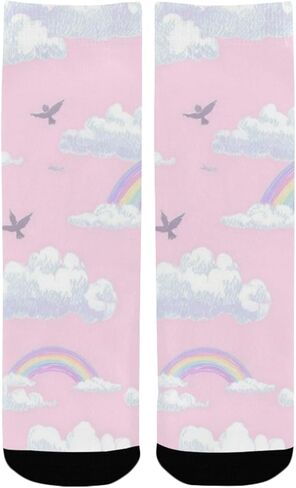 جوارب باستيل قوس قزح سكاي للمشي لمسافات طويلة - جوارب شتوية حرارية سميكة دافئة للأطفال الصغار للأولاد والبنات للمدرسة، والارتداء اليومي والأنشطة الخارجية in Kuwait