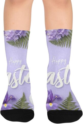 جوارب التنزه سيرًا على الأقدام لبيض عيد الفصح من باستيل - جوارب شتوية حرارية سميكة دافئة للأولاد والبنات الصغار للمدرسة، والارتداء اليومي والأنشطة الخارجية in Kuwait