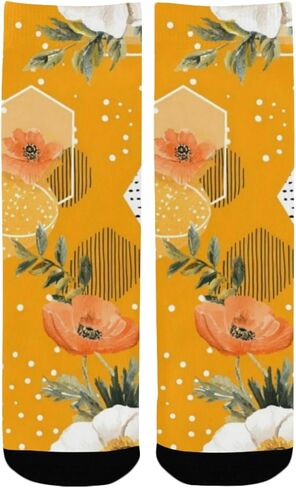 جوارب برايت بلوم آرت للمشي لمسافات طويلة - جوارب شتوية حرارية سميكة دافئة للأطفال الصغار للأولاد والبنات للمدرسة، والارتداء اليومي والأنشطة الخارجية in Kuwait