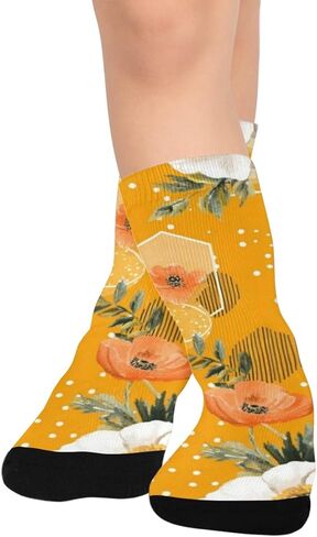 جوارب برايت بلوم آرت للمشي لمسافات طويلة - جوارب شتوية حرارية سميكة دافئة للأطفال الصغار للأولاد والبنات للمدرسة، والارتداء اليومي والأنشطة الخارجية in Kuwait