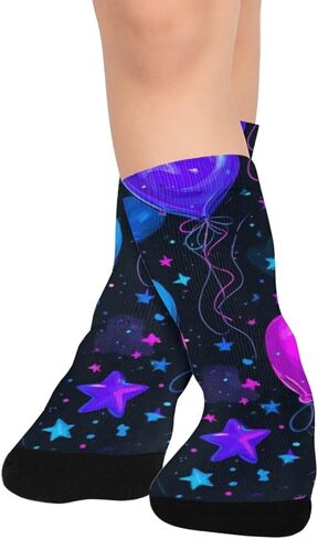 جوارب للمشي لمسافات طويلة على شكل قلوب نيون - جوارب شتوية حرارية سميكة دافئة للأولاد والبنات للمدرسة، والارتداء اليومي والأنشطة الخارجية in Kuwait