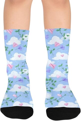 جوارب Cloud Heart Vines للتنزه سيرًا على الأقدام - جوارب شتوية حرارية سميكة دافئة للأطفال الصغار للأولاد والبنات للمدرسة، والارتداء اليومي والأنشطة الخارجية in Kuwait