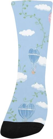 جوارب للمشي لمسافات طويلة على شكل قلوب بالون السماء - جوارب شتوية حرارية سميكة دافئة للأطفال الصغار للأولاد والبنات للمدرسة، والارتداء اليومي والأنشطة الخارجية in Kuwait