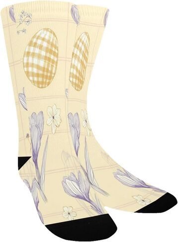 جوارب كروكس لبيض عيد الفصح للمشي لمسافات طويلة - جوارب شتوية حرارية سميكة دافئة للأولاد والبنات للمدرسة، والارتداء اليومي والأنشطة الخارجية in Kuwait