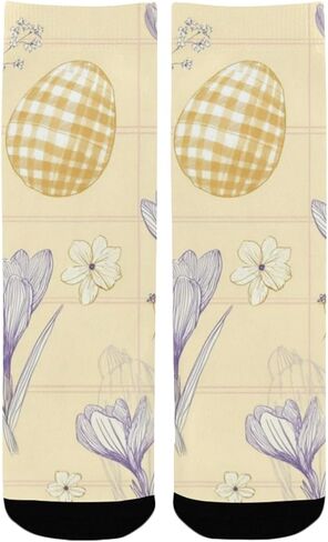 جوارب كروكس لبيض عيد الفصح للمشي لمسافات طويلة - جوارب شتوية حرارية سميكة دافئة للأولاد والبنات للمدرسة، والارتداء اليومي والأنشطة الخارجية in Kuwait