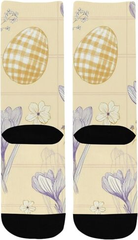 جوارب كروكس لبيض عيد الفصح للمشي لمسافات طويلة - جوارب شتوية حرارية سميكة دافئة للأولاد والبنات للمدرسة، والارتداء اليومي والأنشطة الخارجية in Kuwait