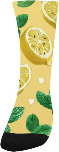 جوارب المشي لمسافات طويلة على شكل قلوب الليمون والنعناع - جوارب شتوية حرارية سميكة دافئة للأولاد والبنات الصغار للمدرسة، والارتداء اليومي والأنشطة الخارجية in Kuwait