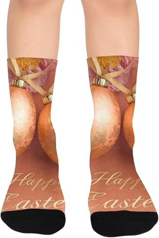 جوارب المشي لمسافات طويلة من الفاوانيا عيد الفصح - جوارب شتوية حرارية سميكة دافئة للأولاد والبنات للمدرسة، والارتداء اليومي والأنشطة الخارجية in Kuwait