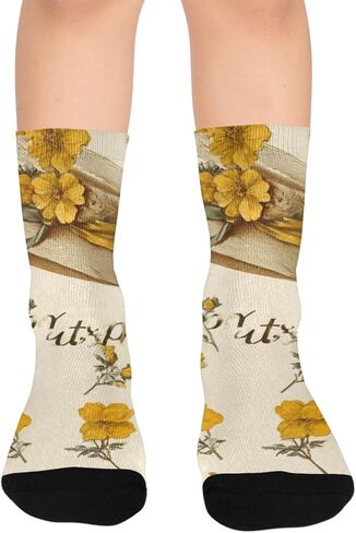 جوارب المشي لمسافات طويلة على شكل قبعة عيد الفصح - جوارب دافئة سميكة للشتاء الحراري للأولاد والبنات الصغار للمدرسة، والارتداء اليومي والأنشطة الخارجية in Kuwait