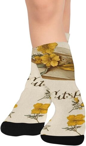 جوارب المشي لمسافات طويلة على شكل قبعة عيد الفصح - جوارب دافئة سميكة للشتاء الحراري للأولاد والبنات الصغار للمدرسة، والارتداء اليومي والأنشطة الخارجية in Kuwait