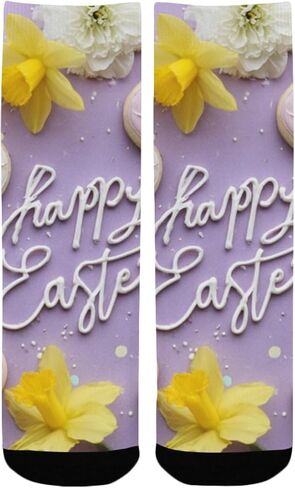 جوارب المشي لمسافات طويلة باللون الأرجواني لفن عيد الفصح - جوارب شتوية حرارية سميكة دافئة للأولاد والبنات الصغار للمدرسة، والارتداء اليومي والأنشطة الخارجية in Kuwait