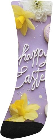 جوارب المشي لمسافات طويلة باللون الأرجواني لفن عيد الفصح - جوارب شتوية حرارية سميكة دافئة للأولاد والبنات الصغار للمدرسة، والارتداء اليومي والأنشطة الخارجية in Kuwait