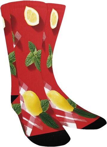 جوارب المشي لمسافات طويلة بالليمون والنعناع - جوارب شتوية حرارية سميكة دافئة للأولاد والبنات الصغار للمدرسة، والارتداء اليومي والأنشطة الخارجية in Kuwait