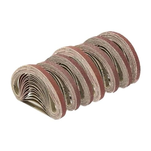 10 pcs 330 * 10mm/453 * 15mm Sanding Belts P40 - P1000 Abrasive Screen Band for Wood Soft Metal Grinding Polishing(Girt60-10pcs,330x10mm) in Saudi Arabia