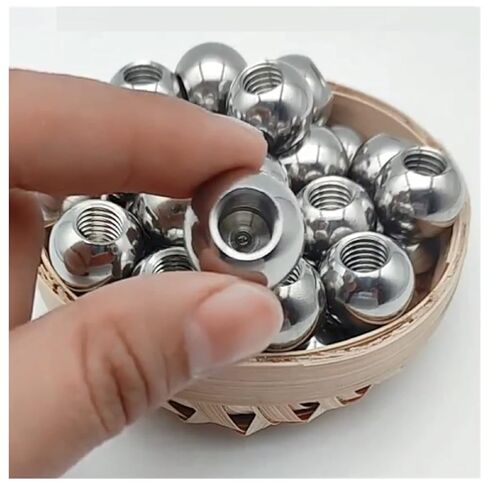 Solid 304 Stainless Steel Ball,M2 Ball Head Screw,Diameter: 40mm-60mm,semi-Threaded(5mm*m2) in Saudi Arabia