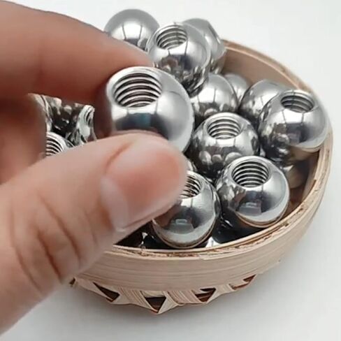 Solid 304 Stainless Steel Ball,M2 Ball Head Screw,Diameter: 40mm-60mm,semi-Threaded(5mm*m2) in Saudi Arabia