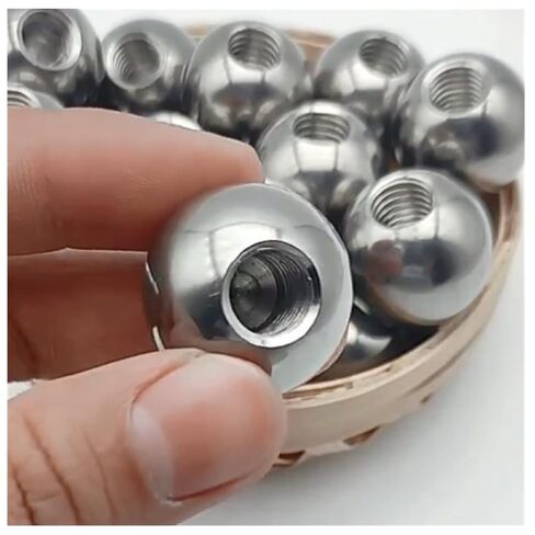 Solid 304 Stainless Steel Ball,M2 Ball Head Screw,Diameter: 40mm-60mm,semi-Threaded(5mm*m2) in Saudi Arabia