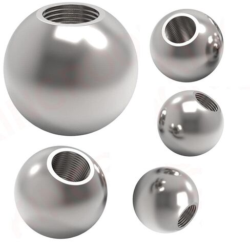 Stainless Steel Ball,5pcs M2.5 Half-Threaded Handle Hand Screw Ball(Diameter 14mm*m2.5 Half Thread) in Kuwait