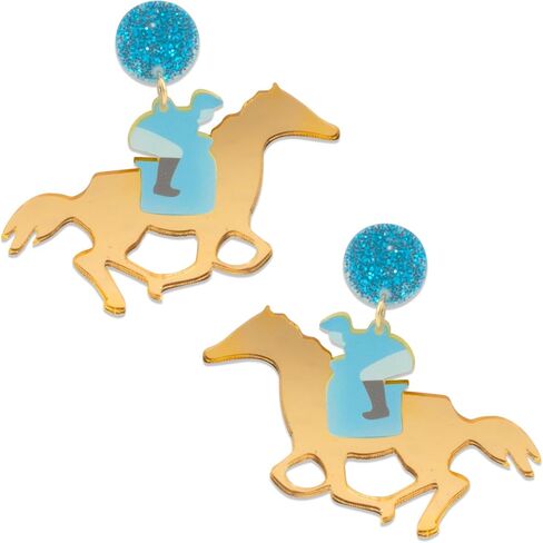 Horse Racing Day Earring for Women Ladies Trendy Southern Style Party Favors in Saudi Arabia