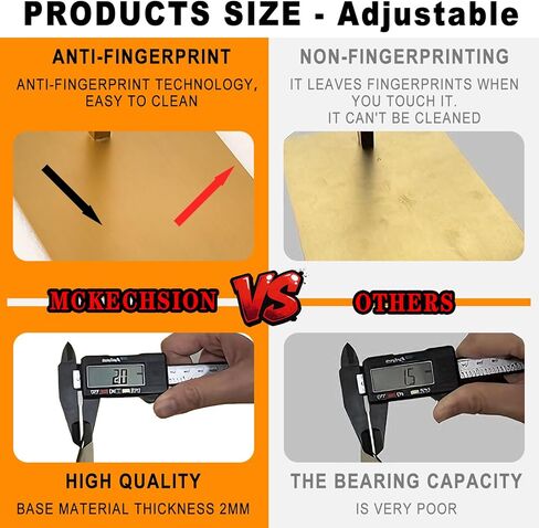 حامل حقيبة اليد - مجموعة من 3 محفظة شاشة الوقوف منظم المجوهرات الفولاذ المقاوم للصدأ منظم الجدول معلقة الخطاف مع تعديل ارتفاع لمكافحة المتجر المنزلي البوتيك in Kuwait