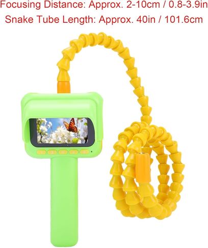 Focket Kids Endoscope, 2.8 Inch HD Screen Snake Scope Camera with IP67 Design 8 Adjustable LEDs for Outdoor Exploration 4 to 10 Years Old in Saudi Arabia