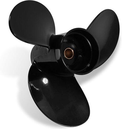 الدعائم الشبابية 8.5 X6.5 استبدال OEM #48-897610A10 مروحة القارب الخارجية لمحركات الزئبق 8-9.9HP 3 شفرات ألومنيوم 8.5Dia x 6.5 مروحة الملعب 12 سن RH in Kuwait