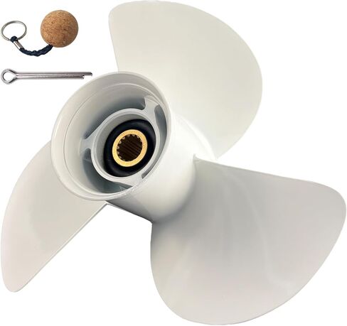 Upgrade 14×11, 13 1/2 ×15, 12 5/8×21, 13 1/2×14, 13 5/8×13 Boat Propeller For Yamaha Outboard Motor 50/60/70/75/80/85/90/100/115/130 HP,Aluminum 15 Spline RH in Saudi Arabia