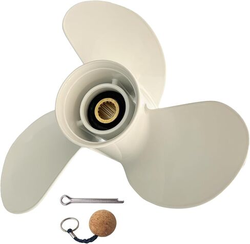 Upgrade 14×11, 13 1/2 ×15, 12 5/8×21, 13 1/2×14, 13 5/8×13 Boat Propeller For Yamaha Outboard Motor 50/60/70/75/80/85/90/100/115/130 HP,Aluminum 15 Spline RH in Saudi Arabia