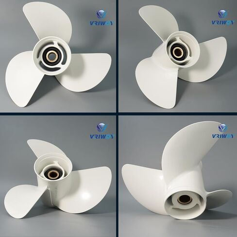 Upgrade 14×11, 13 1/2 ×15, 12 5/8×21, 13 1/2×14, 13 5/8×13 Boat Propeller For Yamaha Outboard Motor 50/60/70/75/80/85/90/100/115/130 HP,Aluminum 15 Spline RH in Saudi Arabia