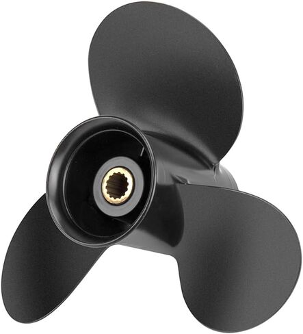 مروحة قارب خارجية من الألومنيوم 9.5 × 8 لمحركات توهاتسو وميركوري 9.9-20HP، 14 سنًا، 3BAB64516-1، متوافقة مع توهاتسو وميركوري 9.9HP 12HP 15HP 18HP 20HP، RH in Kuwait