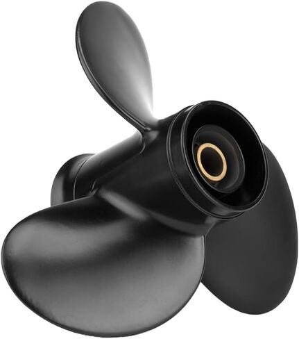 مروحة قارب خارجية من الألومنيوم 9.5 × 8 لمحركات توهاتسو وميركوري 9.9-20HP، 14 سنًا، 3BAB64516-1، متوافقة مع توهاتسو وميركوري 9.9HP 12HP 15HP 18HP 20HP، RH in Kuwait