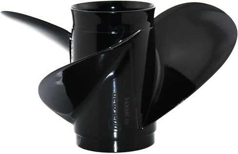 Outboard Prop 10 3/8x14 Pressed-in Hub,13 Spline Tooth 3 Blade, Aluminum Propeller compatible with Mercury/Mariner/Marathon 25 30 35 40 45 48 50 55 60 70HP Engine, replaced for OEM 48-816706A45 in Kuwait