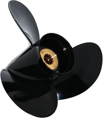 Outboard Prop 10 3/8x14 Pressed-in Hub,13 Spline Tooth 3 Blade, Aluminum Propeller compatible with Mercury/Mariner/Marathon 25 30 35 40 45 48 50 55 60 70HP Engine, replaced for OEM 48-816706A45 in Kuwait