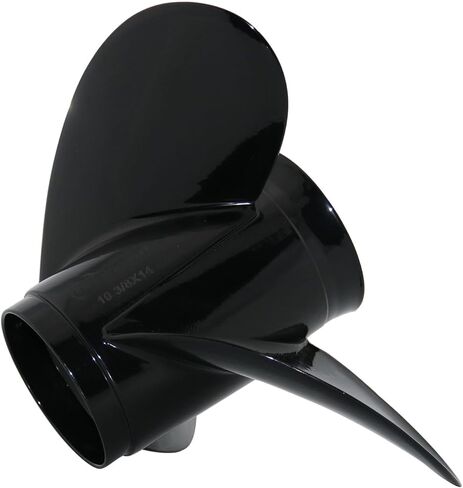 Outboard Prop 10 3/8x14 Pressed-in Hub,13 Spline Tooth 3 Blade, Aluminum Propeller compatible with Mercury/Mariner/Marathon 25 30 35 40 45 48 50 55 60 70HP Engine, replaced for OEM 48-816706A45 in Kuwait