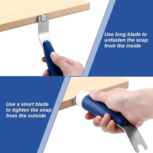 أداة Snapper لقماش القارب، أداة كبس للغطاء، أداة تثبيت شديدة التحمل مع 50 مجموعة من أزرار الفولاذ المقاوم للصدأ مع صندوق تخزين مقاوم للصدأ لغطاء القارب مقاس 3/8 بوصة، قماش الخيام in Kuwait