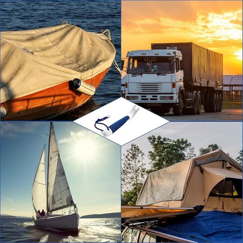 أداة Snapper لقماش القارب، أداة كبس للغطاء، أداة تثبيت شديدة التحمل مع 50 مجموعة من أزرار الفولاذ المقاوم للصدأ مع صندوق تخزين مقاوم للصدأ لغطاء القارب مقاس 3/8 بوصة، قماش الخيام in Kuwait