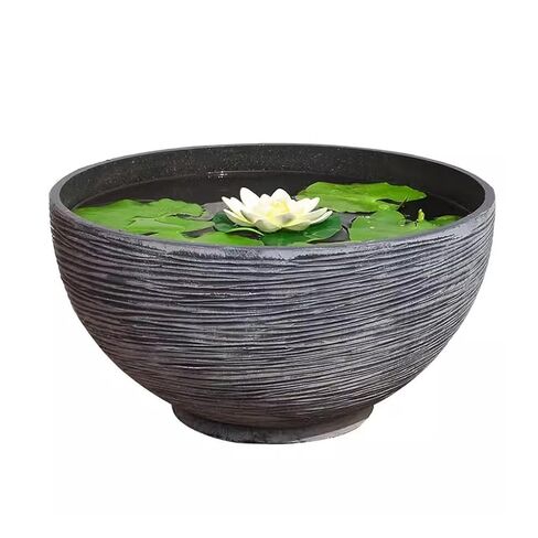 Small Fish Tank Fish Tank Fish Farming Ecological Bowl Lotus Landscaping Pot Water Lily Tank Flower Pot Courtyard Goldfish Tank Fish Tank Kit(40cm) in Saudi Arabia