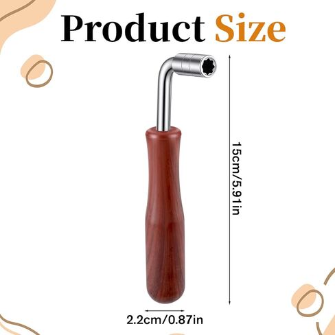 Piano Tuning Wrench, Music Instrument Tuning Wrench Professional Pianos Tunings Wrenchs Autoharp Tunings Wrenchs Harp Piano Tuner Tools for Lyre Harp and Other Small Stringed Instruments in Saudi Arabia