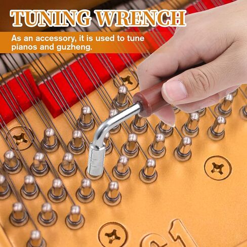 Piano Tuning Wrench, Music Instrument Tuning Wrench Professional Pianos Tunings Wrenchs Autoharp Tunings Wrenchs Harp Piano Tuner Tools for Lyre Harp and Other Small Stringed Instruments in Saudi Arabia