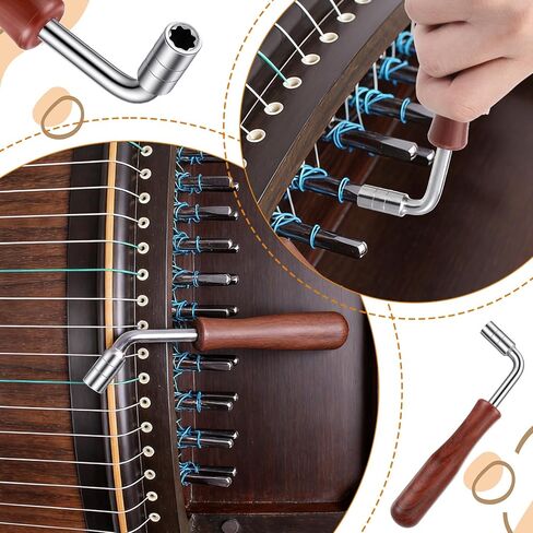 Piano Tuning Wrench, Music Instrument Tuning Wrench Professional Pianos Tunings Wrenchs Autoharp Tunings Wrenchs Harp Piano Tuner Tools for Lyre Harp and Other Small Stringed Instruments in Saudi Arabia