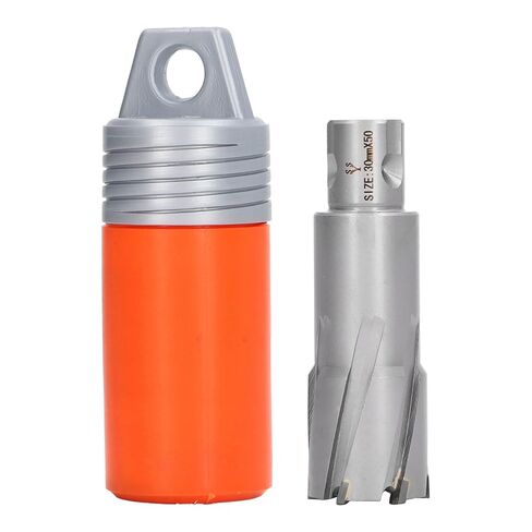 Annular Cutter, High Temperature Resistent 40CR Cemented Carbide Mag Drill Bit, 50mm Cutting Depth Drilling Tool with Storage Box for Cast Iron, Stainless Steel, Aluminium, Copper (32mm) in Saudi Arabia
