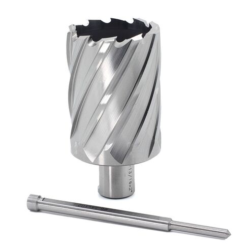 OSCARBIDE 1-13/16"x2 Annular Cutter,3/4 inch Weldon Shank,1-13/16 inch Cutting Diameter,2 inch Depth of Cut,2 Flat Mag Drill Bit with Pilot Pin for Magnetic Drill Press,1 Piece in Saudi Arabia