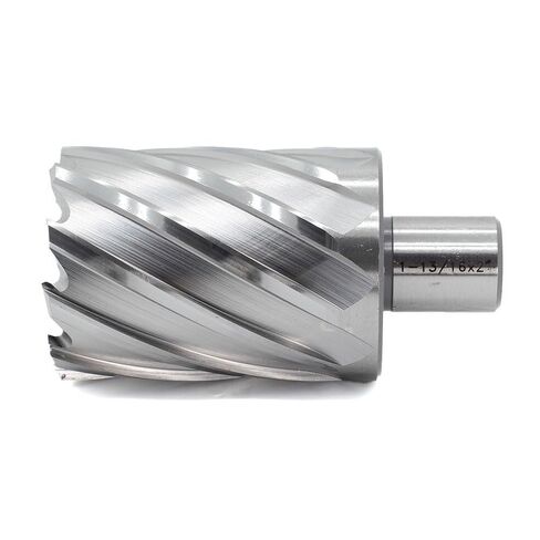 OSCARBIDE 1-13/16"x2 Annular Cutter,3/4 inch Weldon Shank,1-13/16 inch Cutting Diameter,2 inch Depth of Cut,2 Flat Mag Drill Bit with Pilot Pin for Magnetic Drill Press,1 Piece in Saudi Arabia