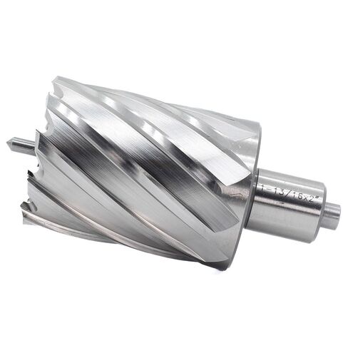 OSCARBIDE 1-13/16"x2 Annular Cutter,3/4 inch Weldon Shank,1-13/16 inch Cutting Diameter,2 inch Depth of Cut,2 Flat Mag Drill Bit with Pilot Pin for Magnetic Drill Press,1 Piece in Saudi Arabia