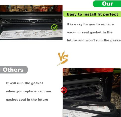 استبدال الحشية العلوية والسفلية المتوافقة مع سدادات التفريغ من سلسلة FoodSaver V2200، V2400، V2800، V3000، V3200 (تحل محل حافظة الطعام T910-00075)، حشية الختم الرغوية (2) in Kuwait
