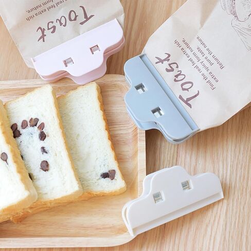 5PCS Sealing Chip Clips Bread Clips for Chips Bag Home Kitchen Snack Storage Grey BLC37-02 in Saudi Arabia