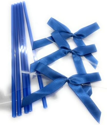 Cake pop sticks clear bags colorful ribbon bows (green) in Kuwait