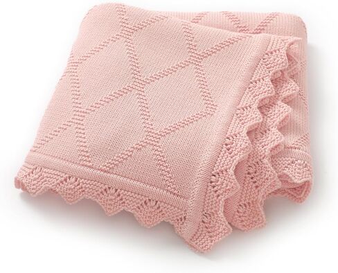 Hadetoto متماسكة بطانيات الأطفال للفتيان الفتيات ، بطانية سرير قطنية 100 ٪ لطفل الأطفال طفل الأطفال ، بطانيات حضانة ناعمة وخفيفة الوزن (أبيض) in Kuwait