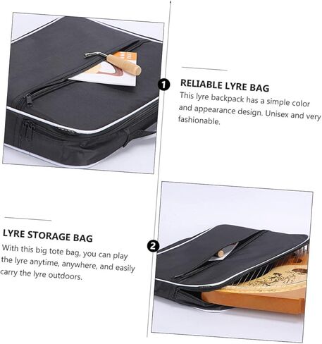 Lyre Bag Convenient Thickened Polyester Carrying Case for Harp Storage Lightweight Design for Anywhere for String Lyres in Saudi Arabia